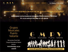 Tablet Screenshot of gruposmusicalespuertovallarta.com